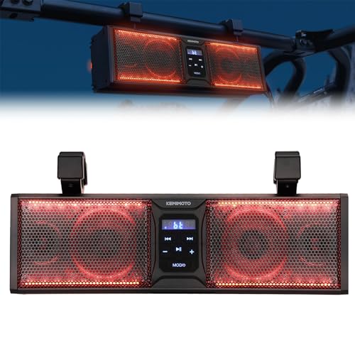 KEMIMOTO 16" UTV Sound Bar with LED Lights