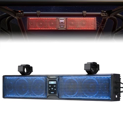 KEMIMOTO 6-Speaker Waterproof UTV Sound Bar