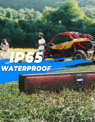 KEMIMOTO 6-Speaker Waterproof UTV Sound Bar