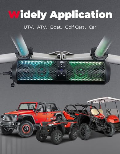 KEMIMOTO 18" UTV Sound Bar with Bluetooth