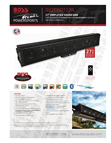 Boss Audio Bluetooth Sound Bar for Power Sports