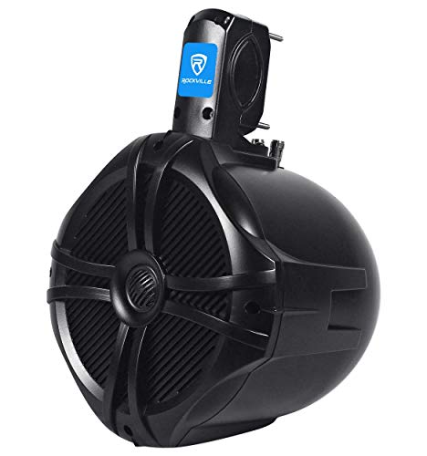 Rockville 8" Marine Wakeboard Speakers, Black - Pair
