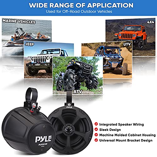 Pyle 2-Way Waterproof Speakers for Off-Road Vehicles