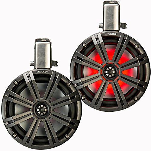 Kicker KMTC8 Loaded Marine Cans with Speakers