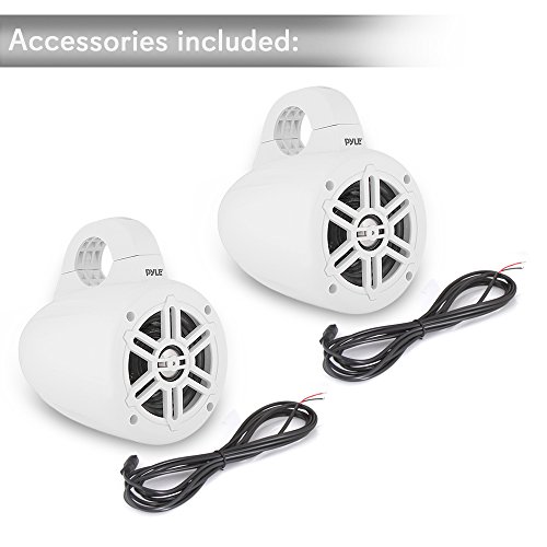 Pyle Waterproof Marine Wakeboard Tower Speakers Set