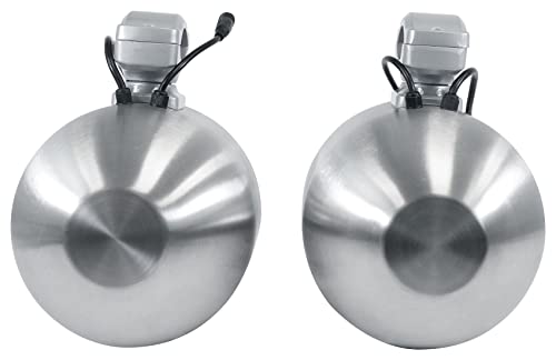 Rockville 6.5" LED Tower Speakers - 300W Silver