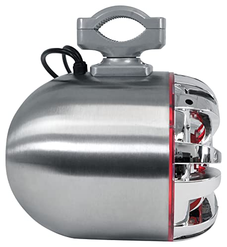 Rockville 6.5" LED Tower Speakers - 300W Silver