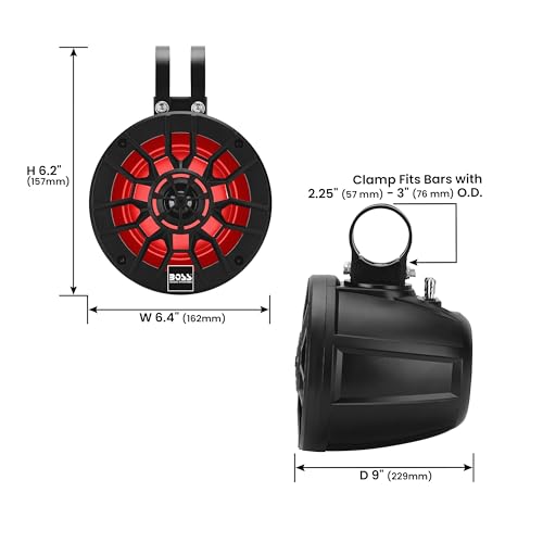Boss Audio 500W Marine Roll Cage Speaker Pods