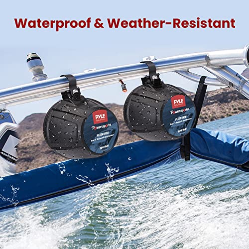 4-Inch Waterproof Off-Road Speakers with Amplifier