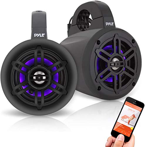 Pyle Waterproof Bluetooth Wakeboard Tower Speakers Set