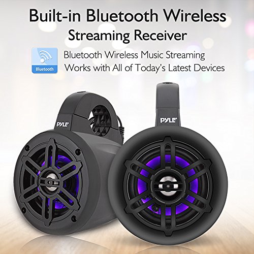 Pyle Waterproof Bluetooth Wakeboard Tower Speakers Set