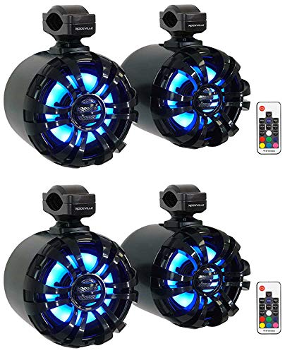 Rockville 6.5" 600W LED Wakeboard Speakers