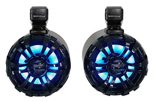 Rockville 6.5" 600W LED Wakeboard Speakers