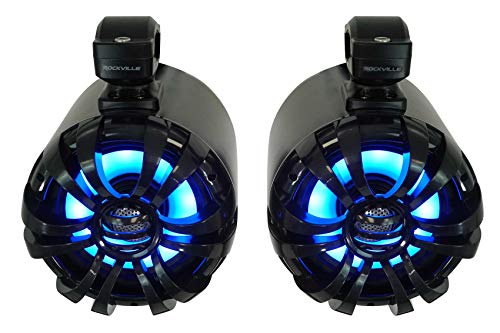 Rockville 6.5" 600W LED Wakeboard Speakers