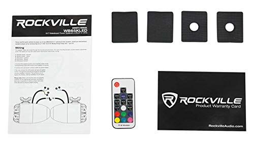 Rockville 6.5" 600W LED Wakeboard Speakers