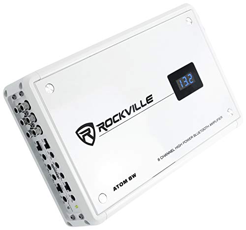 Rockville 8-Channel Marine Amplifier with Bluetooth