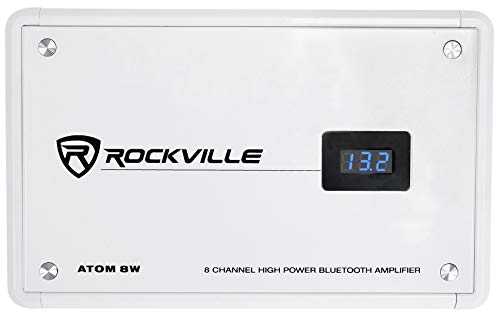 Rockville 8-Channel Marine Amplifier with Bluetooth