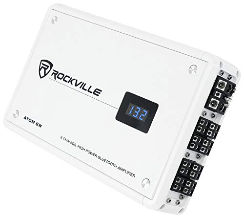 Rockville 8-Channel Marine Amplifier with Bluetooth