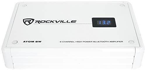 Rockville 8-Channel Marine Amplifier with Bluetooth