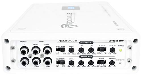 Rockville 8-Channel Marine Amplifier with Bluetooth