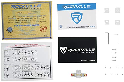 Rockville 8-Channel Marine Amplifier with Bluetooth