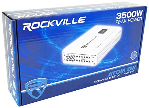 Rockville 8-Channel Marine Amplifier with Bluetooth