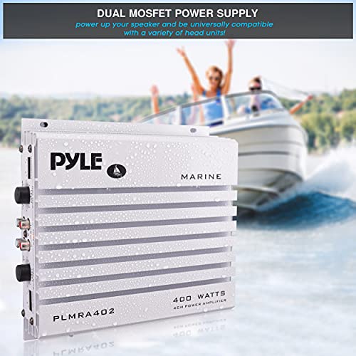 Pyle 400W Waterproof Marine Audio Amplifier - PLMRA402