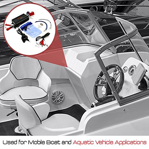 Pyle 4-Channel Marine Amplifier with Bluetooth Audio