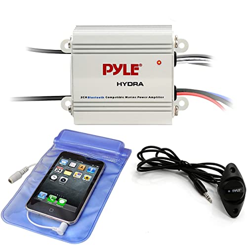 Pyle 200W Marine Amplifier with Bluetooth Connectivity