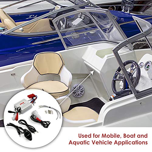 Pyle 200W Marine Amplifier with Bluetooth Connectivity