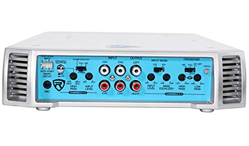 Rockville RXM-F3 1600 Watt Marine 4 Channel Amplifier
