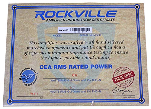 Rockville RXM-F3 1600 Watt Marine 4 Channel Amplifier