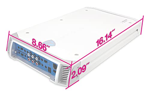 Rockville RXM-S6 6-Channel Marine Amplifier, 2600W Peak