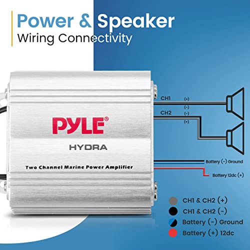 Pyle Hydra Waterproof 400W Marine Micro Amplifier