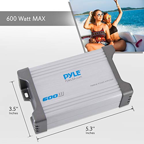 Pyle 600W Waterproof Marine Amplifier Receiver