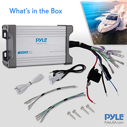 Pyle 600W Waterproof Marine Amplifier Receiver