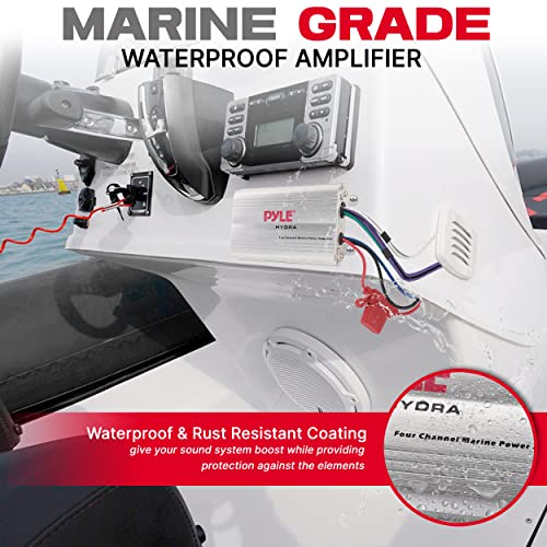 Pyle Hydra 400W Waterproof 4 Channel Amplifier