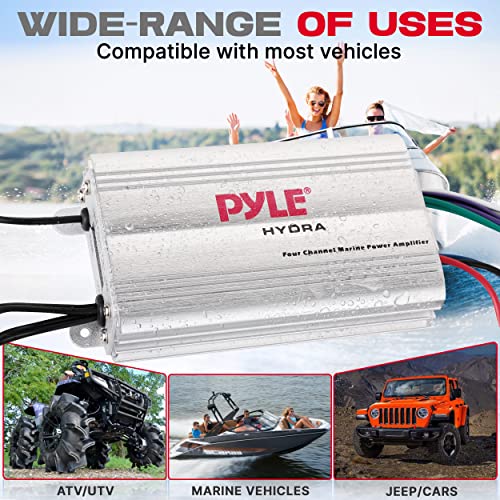 Pyle Hydra 400W Waterproof 4 Channel Amplifier
