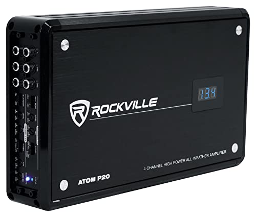 Rockville Atom P20 4-Channel Bluetooth Amplifier