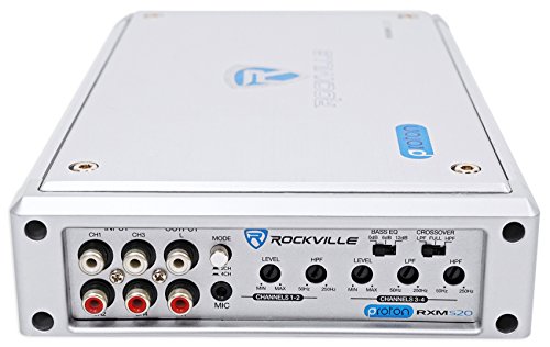 Rockville 1600W 4-Channel Marine/ATV Amplifier