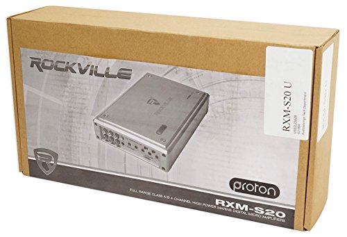 Rockville 1600W 4-Channel Marine/ATV Amplifier