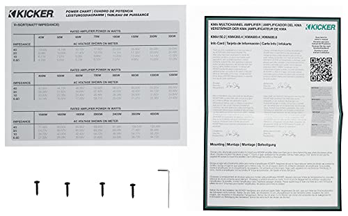 KICKER 600W 6-Channel Marine Amplifier KMA600.6