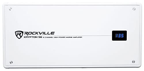 Rockville 6-Channel Marine Amplifier with Remote