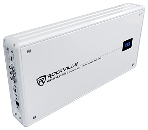 Rockville 6-Channel Marine Amplifier with Remote