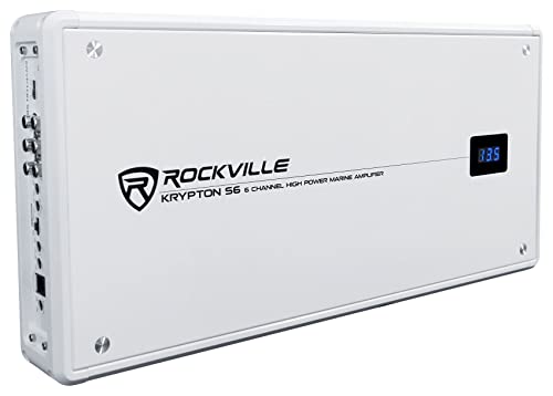 Rockville 6-Channel Marine Amplifier with Remote