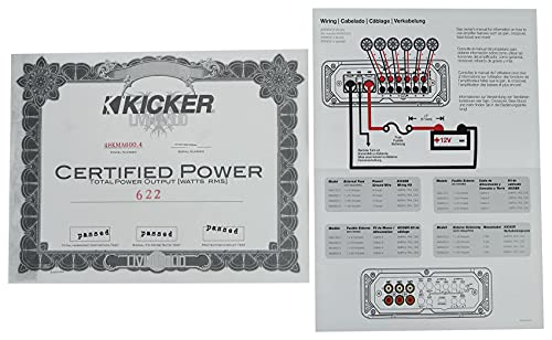 KICKER 600W 4-Channel Marine Amplifier KMA600.4