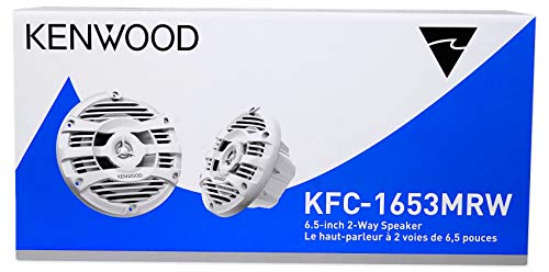 Kenwood 6.5" Marine Speakers Pair (Tan)