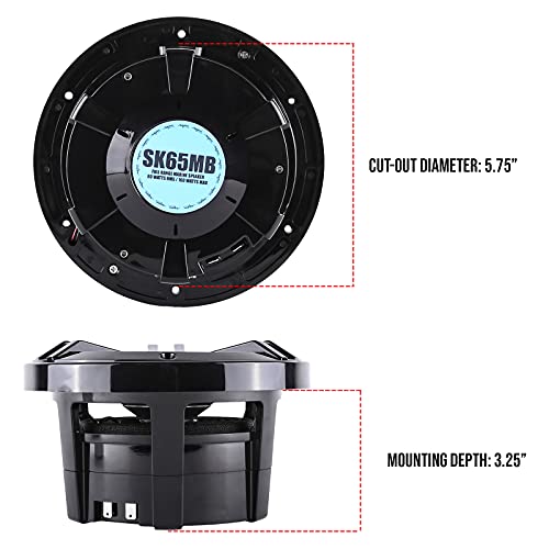 Skar Audio 6.5" Marine Coaxial Speakers Pair