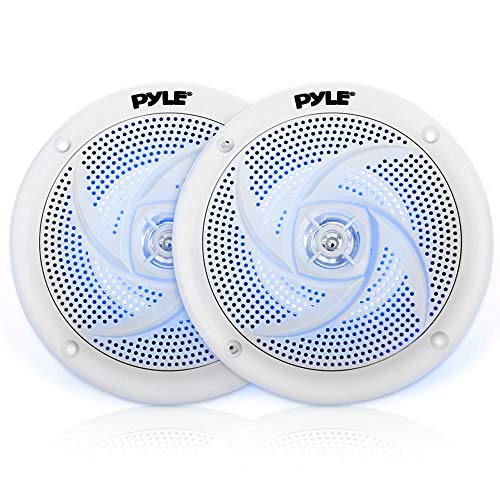 5.25" Waterproof Marine Speakers with LED Lights