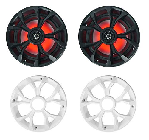 Rockville RKL65MBW 6.5" Marine Speakers with LEDs